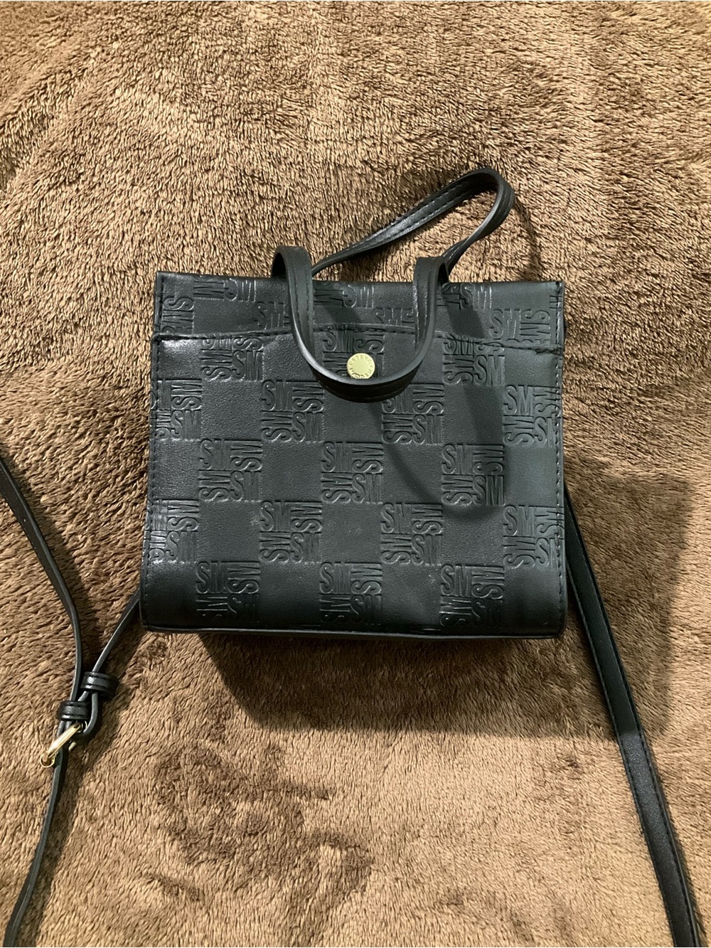 Steve Madden Monogram Embossed Mini Tote